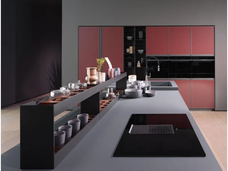 Cucina Mhid kronos design bianca Arredo3 con isola scontata 35%