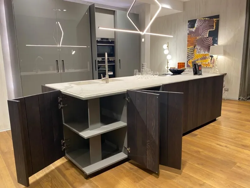 Cucina design ad isola Modulnova Float  a prezzo ribassato