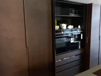 Cucina antracite design ad isola As 1o line in multistrato fenix Antares a soli 6000