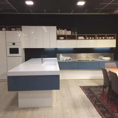 Cucina design con penisola Arrex Zenzero a prezzo ribassato