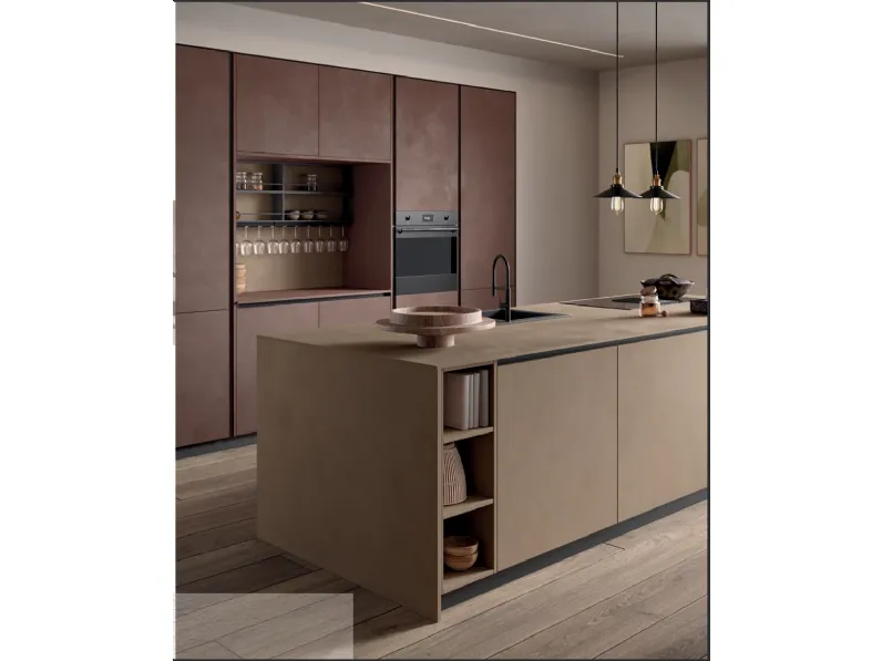 Cucina con isola design altri colori Essebi Materia 4 a soli 15056 Euro