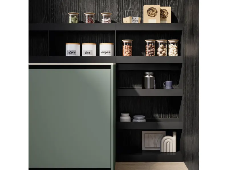 Cucina con penisola in laminato opaco a prezzo scontato 33%