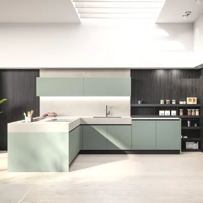 Cucina design con penisola Cloe 05 Arredo3 a prezzo ribassato