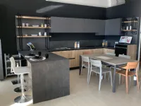 Cucina design con penisola Domino Prima cucine a prezzo ribassato