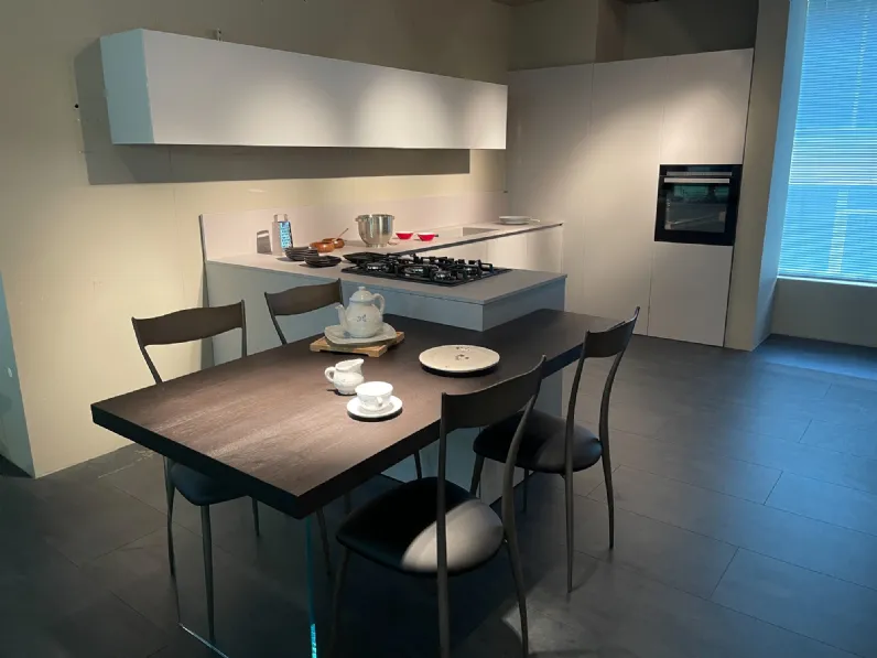 Cucina design grigio Copat cucine con penisola Copat 3.1  scontata