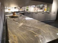 Cucina design grigio Lube cucine ad angolo Veronica scontata