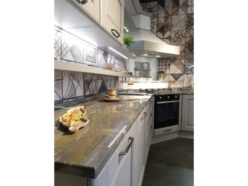 Cucina design grigio Lube cucine ad angolo Veronica scontata