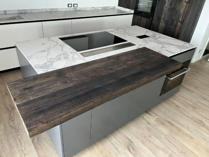 Cucina design grigio Primopiano cucine ad isola Ingrosso cucine moderne icm70 in offerta