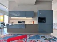 Cucina Lago design lineare altri colori in vetro 36e8