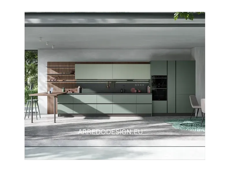 Cucina altri colori moderna lineare Easy Ar-due in Offerta Outlet