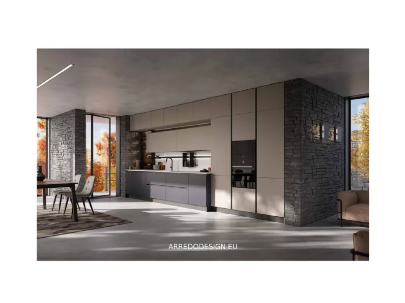 Cucina lineare design altri colori Ar-due Easy a soli 7950