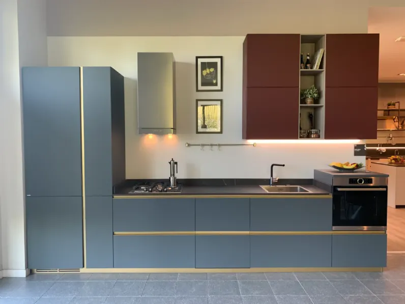 Cucina grigia moderna lineare Delinea Scavolini a soli 9800 Euro