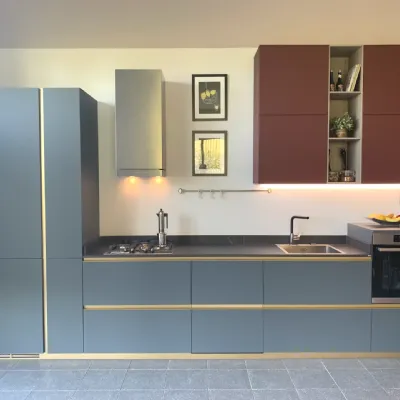 Cucina grigia moderna lineare Delinea Scavolini a soli 9800 Euro
