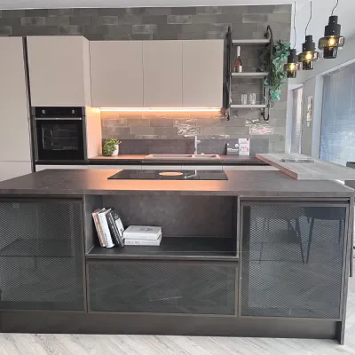 CUCINA con isola Scavolini Diesel open workshop SCONTATA 25%