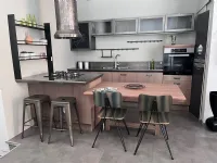 Cucina con penisola in legno a prezzo scontato 45%