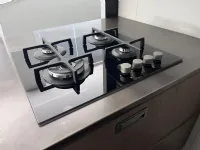 Cucina con penisola in legno a prezzo scontato 45%