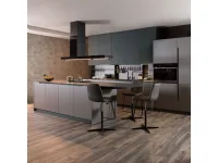Cucina a prezzo scontato con isola moderna Klab 07 outlet Diotti.com