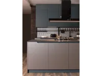 Cucina a prezzo scontato con isola moderna Klab 07 outlet Diotti.com