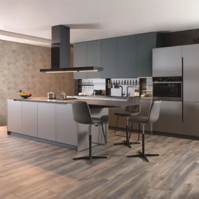 Cucina Klab 07 outlet con isola Diotti.com con un ribasso imperdibile