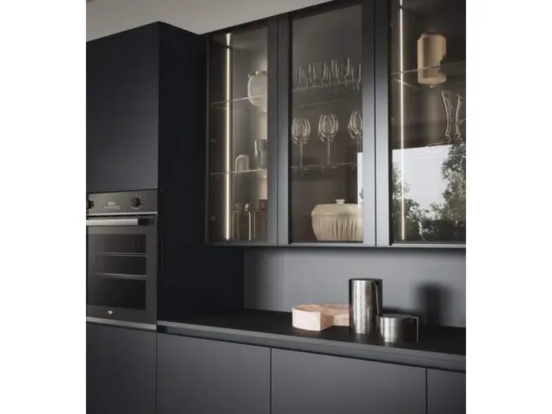Cucina Domino moderna altri colori Prima cucine ad angolo scontata 30%