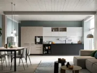 Cucina altri colori moderna lineare Prima cucine Domino composizione 09 a soli 4473
