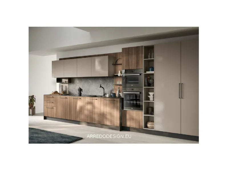 Cucina Domino lineare Prima cucine con un ribasso imperdibile
