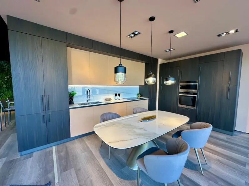 Cucina altri colori moderna lineare Prima cucine Domino a soli 11900�