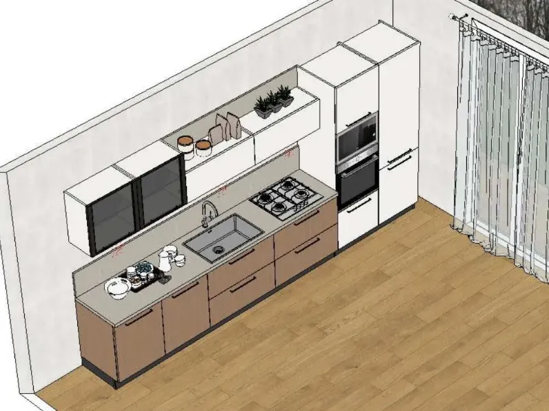 Cucina Prima cucine Domino PREZZO OUTLET scontata 24%