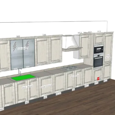 Cucina Due country di Gm cucine scontata -30%