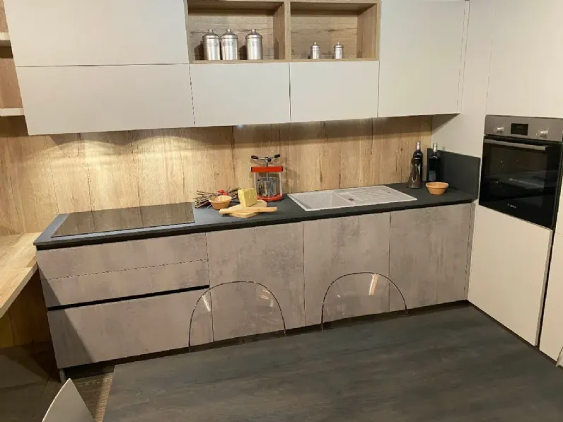 Cucina altri colori moderna ad angolo Easy Ar-due in Offerta Outlet
