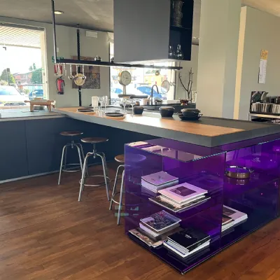 Cucina Effe.ti cucine moderna con penisola altri colori in laminato opaco E0