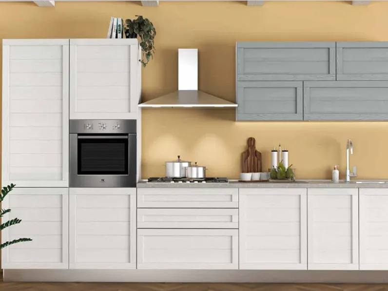 Cucina lineare moderna bianca Net cucine Elsa foryou a soli 3491