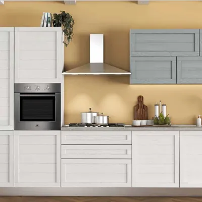 Cucina bianca moderna lineare Elsa foryou Net cucine in Offerta Outlet