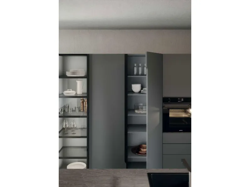 Cucina Emporio moderna altri colori Dibiesse con isola scontata 30%