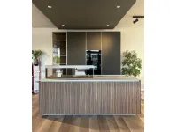 Cucina grigia moderna con isola Sign Ernestomeda in Offerta Outlet
