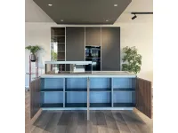 Cucina grigia moderna con isola Sign Ernestomeda in Offerta Outlet