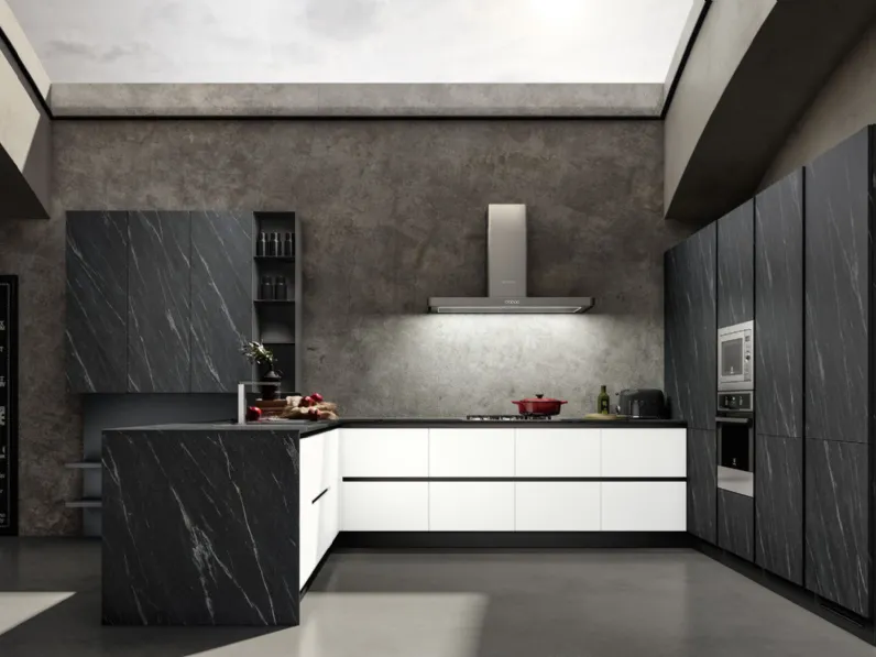 Cucina moderna ad isola Acc 2 Essebi a prezzo scontato