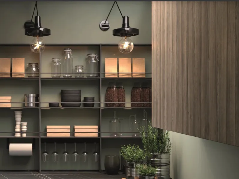 Cucina Essebi ad angolo Carbone SCONTATA
