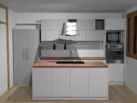 Cucina ad isola in laccata opaco a prezzo ribassato 39%