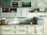 Cucina lineare in legno a prezzo scontato 33%
