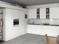 Cucina bianca moderna lineare Seta 3 Essebi a soli 10800