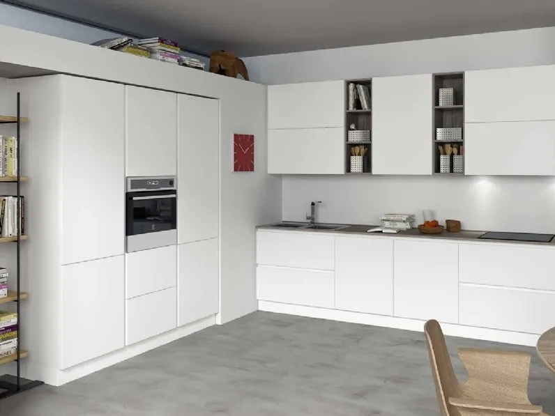 Cucina moderna lineare Seta 3 Essebi a prezzo ribassato