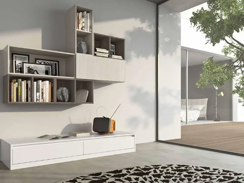 Cucina moderna lineare Seta 3 Essebi a prezzo ribassato