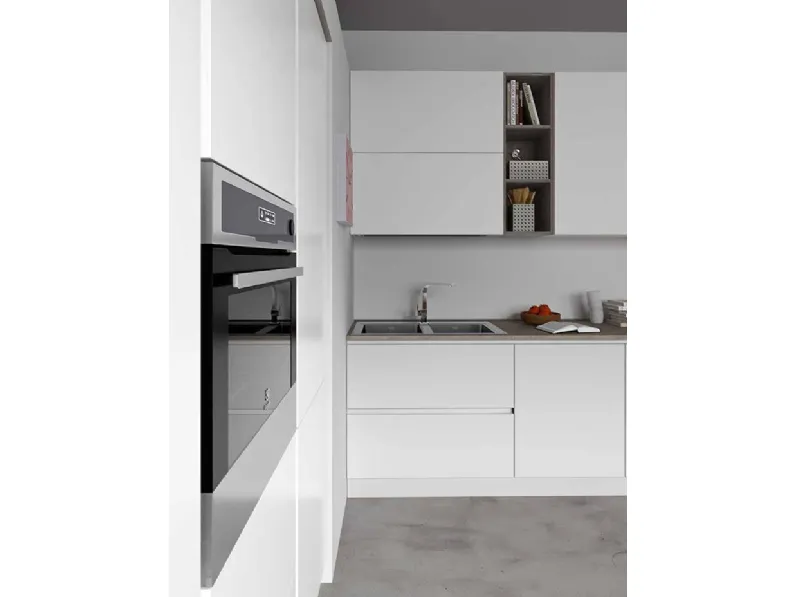 Cucina moderna lineare Seta 3 Essebi a prezzo ribassato