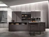 Cucina grigio design ad isola Nuova stella Essebi a soli 16600