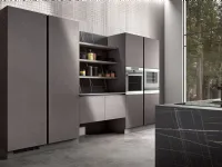 Cucina grigio design ad isola Nuova stella Essebi a soli 16600