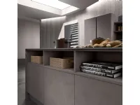 Cucina grigio design ad isola Nuova stella Essebi a soli 16600