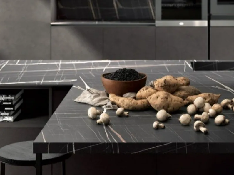 Cucina grigio design ad isola Nuova stella Essebi a soli 16600€