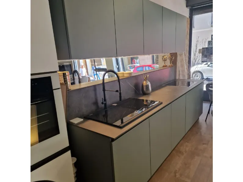 Cucina lineare design altri colori Essebi Verde a soli 14501