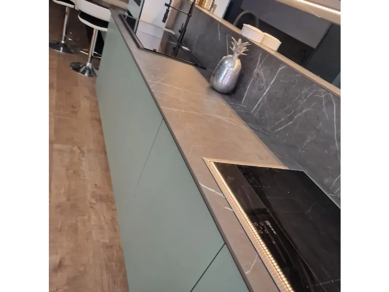 CUCINA lineare Essebi Verde SCONTATA 32%
